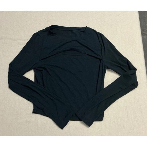 Alphalete Women’s Core Long Sleeve Tee – Black – Size Small - Cross Cut - Picture 1 of 2